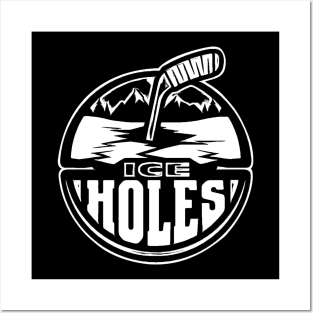 "Black Ice" Holes Posters and Art